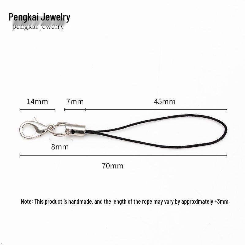 DIY šperky doplňky: 303 Karabina s dvojitým kroužkem šňůrka na mobilní telefon