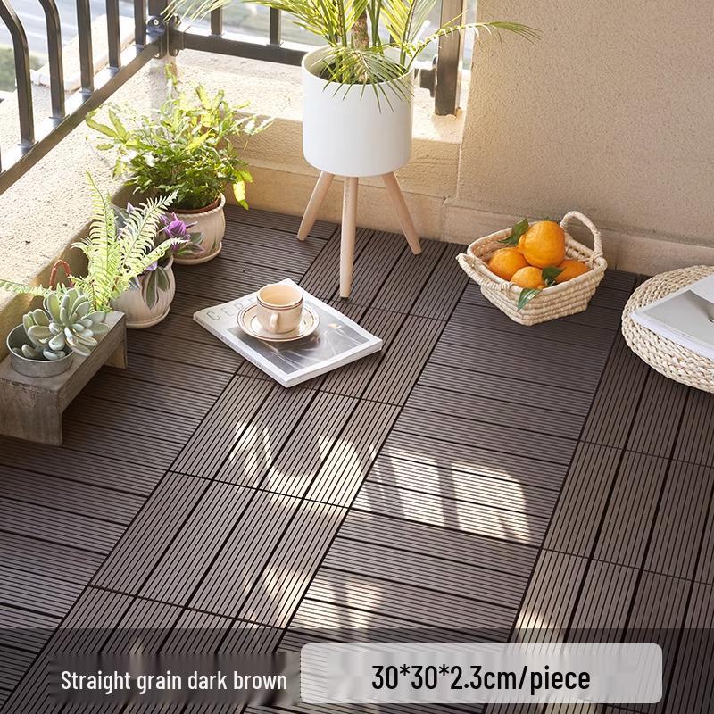 Pavimentazione per esterni impermeabile anticorrosione: Pavimentazione Composita Spessa e Durevole per Giardino e Balcone.