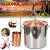 Nový 10/18/30l DIY Měsíční svit Destilační přístroj Alkohol Měděný Destilátor s Vodním Cirkulačním Čerpadlem Víno Brandy Esenciální Olej Vaření Sada Kit