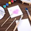 Good-For Painting On Wood Wall Stencils Projects Card Making DIY Crafts 12Pcs Wooden Stencil Brushes Set Acrylic Watercolor