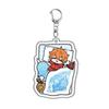 Genshin Impact Acrylic Keychains Arlecchino Sigewinne Lyney Wriothesley Clorinde Lynette Diluc Mona Keyrings Pendants Figure Toy