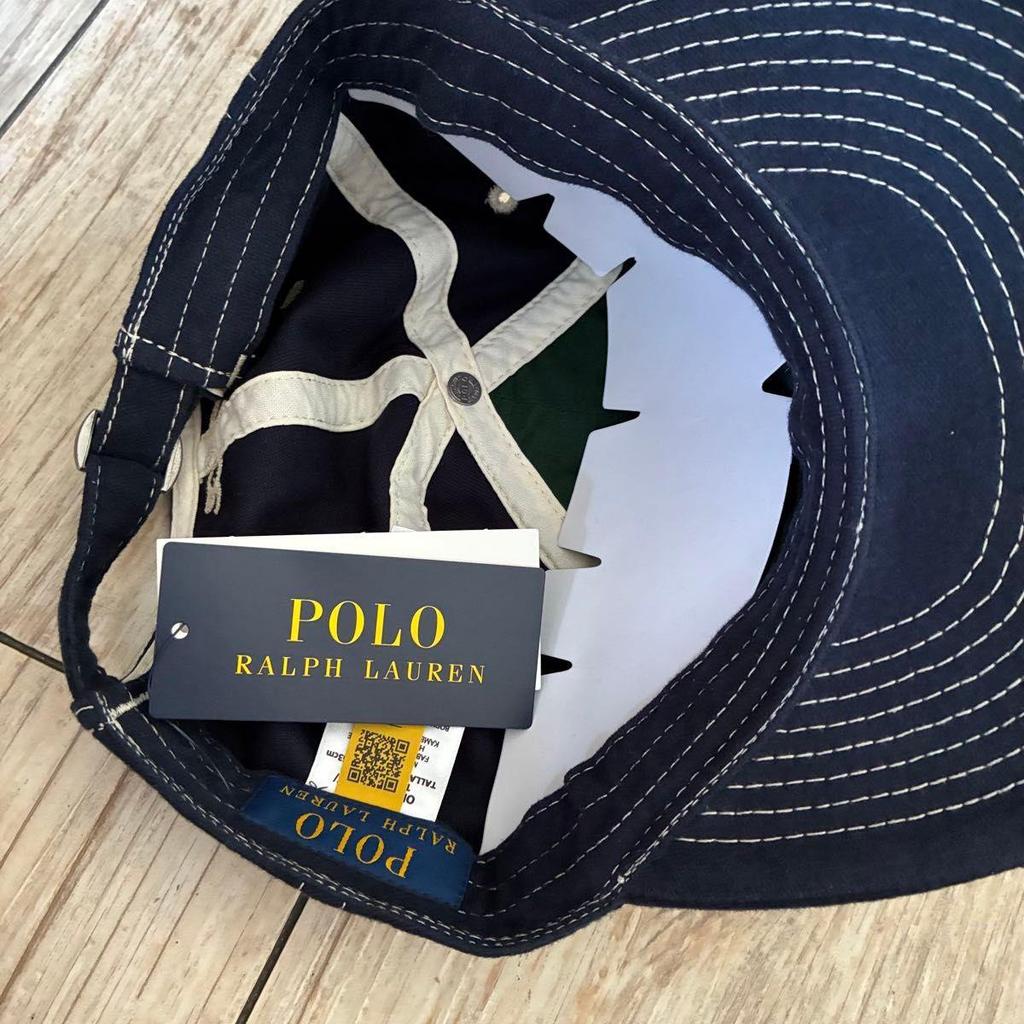 Used Polo Ralph Lauren Baseball Cap Navy R Logo Embroidery