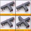 1 Pcs New Aluminum Alloy Angle Corner Code Tcross Reinforced Ltype Hardware Glass Clip Tile Fixing Clip