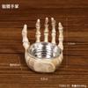 1 Pcs Halloween Skull Candlestick Ornaments Resin Skull Halloween Desktop Porch Decoration Gifts Candle Holders Decor For Table