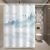Bathroom Thickened Waterproof Curtain Mildew Proof Shower Curtain Shower Partition Curtain Shower Curtain Bathroom Curtain Free Perforation