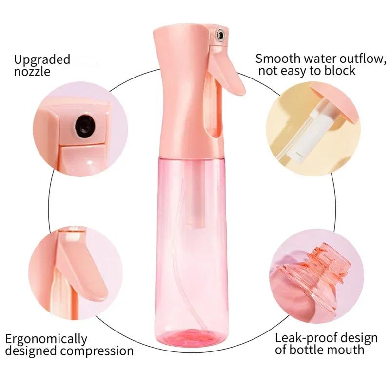 200ml Portable Spray Bottle Refillable Ultra-fine Mist Water Sprayer High Pressure Alcohol Atomizer for Hair Styling Cleaning