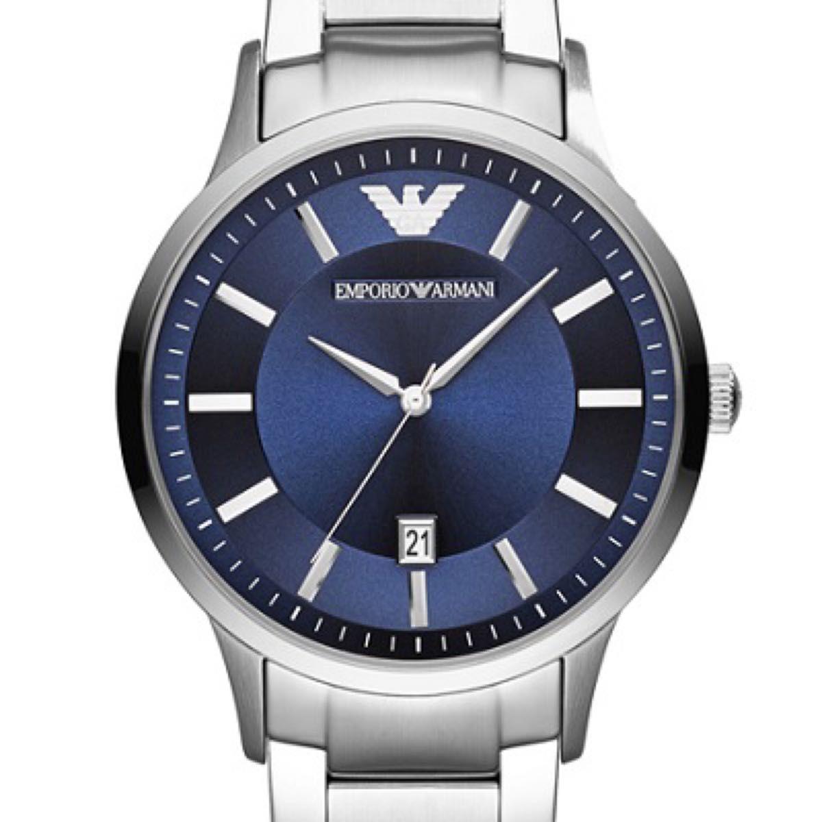 Used New and unused Emporio Armani AR11180 Blue Dial Renato ARMANI Quartz Watch