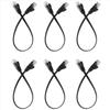6 Pcs 1 Ft Flat Internet Network Cable Solid Cat6 High Speed Patch Lan Wire With Snagless Rj45 Connectors