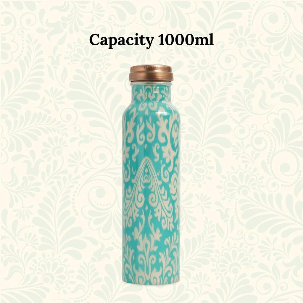 Pure Copper Water Bottle (1 Litre) | Leakproof | Pure Copper Water Bottle | Tamba Bottles | Authentic Copper Bottle | Durable Copper Bottle