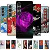 3D Emboss Cases For Sony Xperia 1 VII /1VI / 1V Relief Embossed Retro Silicone Back Covers For Sony 1VII Black Funda Xperia 1V
