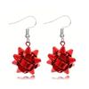 Christmas Santa Snowflake Earrings Cane Candy Bells Elk Earrings Christmas Hat Earrings