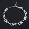 Set di collane a fiamma alla moda Accessorio punk Catena rock Choker unisex per donne uomini Streetwear Harajuku Hip Hop Regalo Gioielli per feste