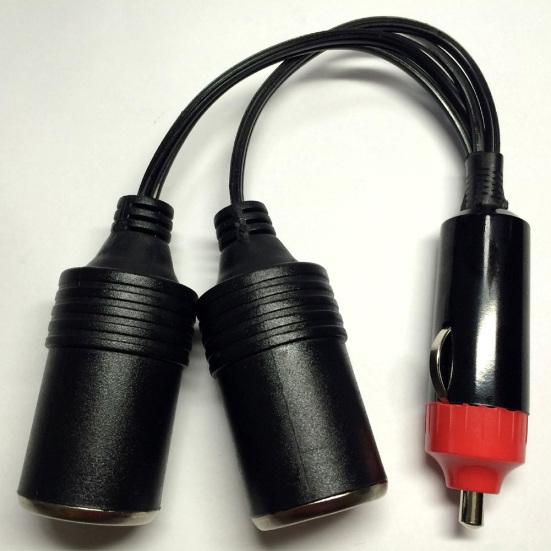 1 To 2 DC 12V Car Lighter Power Charger Port Splitter 2 Ways Adapter