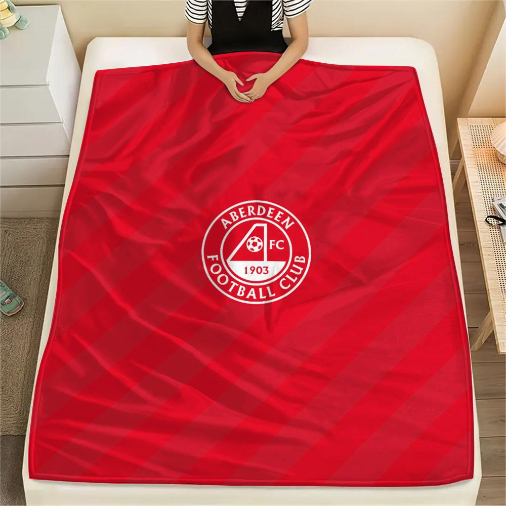 

Aberdeen FC Print Flannel Blanket, High quality Comfortable for All Seasons, Home Decor, Warmth and Comfort 80cm x 120cm