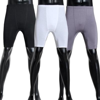 Modal Solid Color Men's Robe with Underwear Shorts H3303