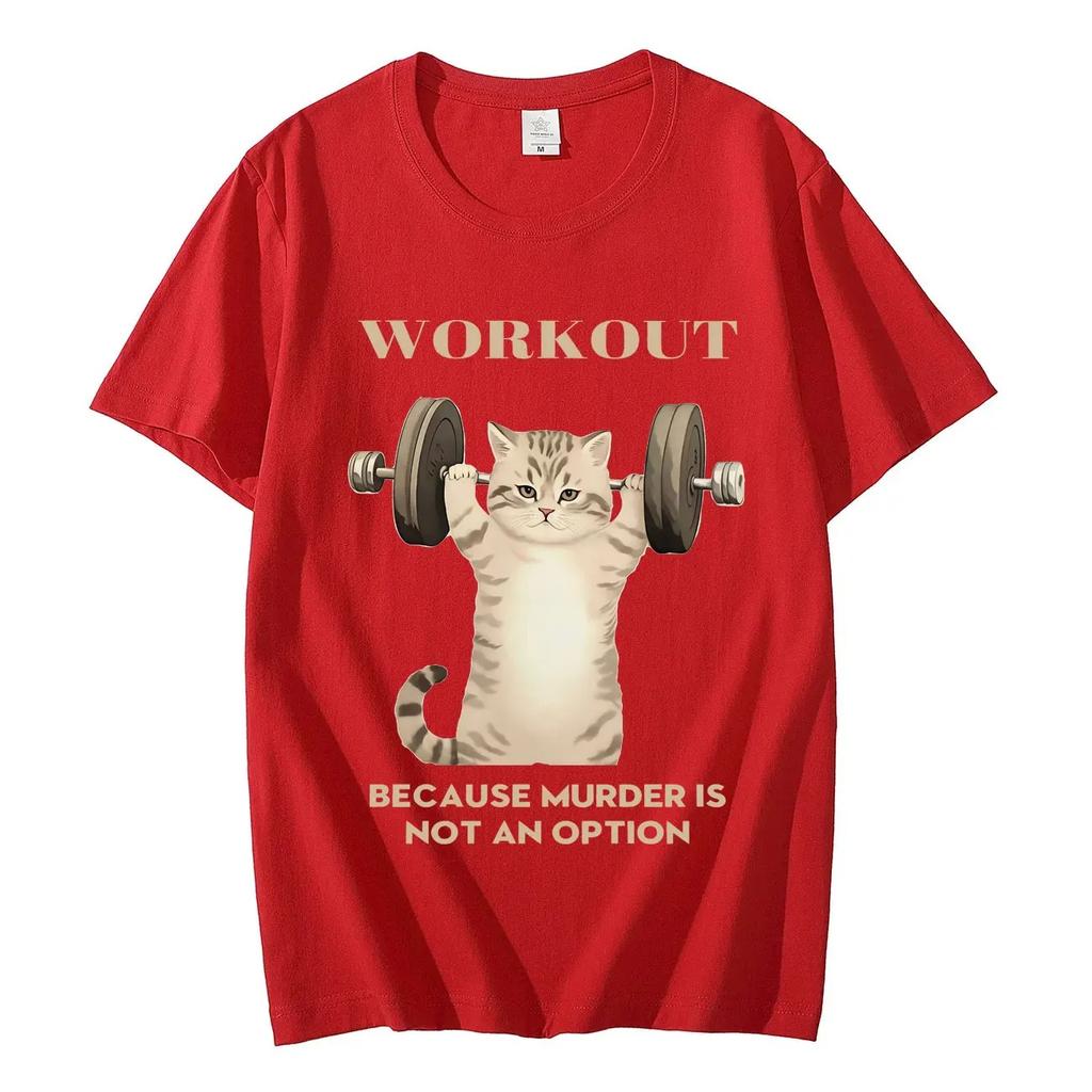 Fun Sports Cat Funny Graphic TShirt Unisex HighQuality Trendy Summer Casual Oversized 100 Cotton Short Sleeve Tshirts