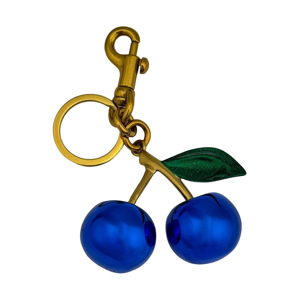 Stylish Blue Cherry Key Rings Unique Designs Hanging Ornament for Handbags and Keys Present for Fashion Lovers