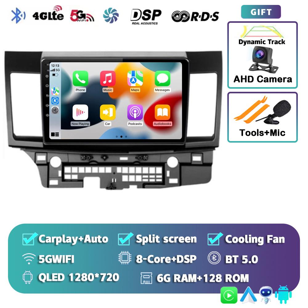Android 14 WIFI+4G Car Radio For Mitsubishi Lancer 10 CY 2007-2017 Multimedia Video Player Navigation GPS Stereo 2 Din Head Unit