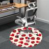 1pc Ladybug Hearts Office Round Area Rug, Indoor Mat Suitable For Office, Under Office Chairs Bedroom Living Room Home Decor, Room Deco