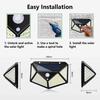 2windeal® Solar Light 100 LED 3 Modes Motion Sensor Waterproof Outdoor Light Security Garden Wall