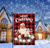 12x18 Garden Ag Sublimation , Christmas, Digital , Merry Christmas Santa AAL  WZZ