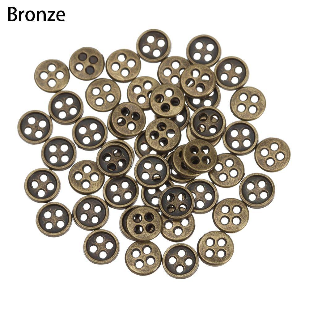 20pcs 6mm Craft Accessories Clothing Sewing Buckle DIY  Clothes Metal Buckles Mini Buttons