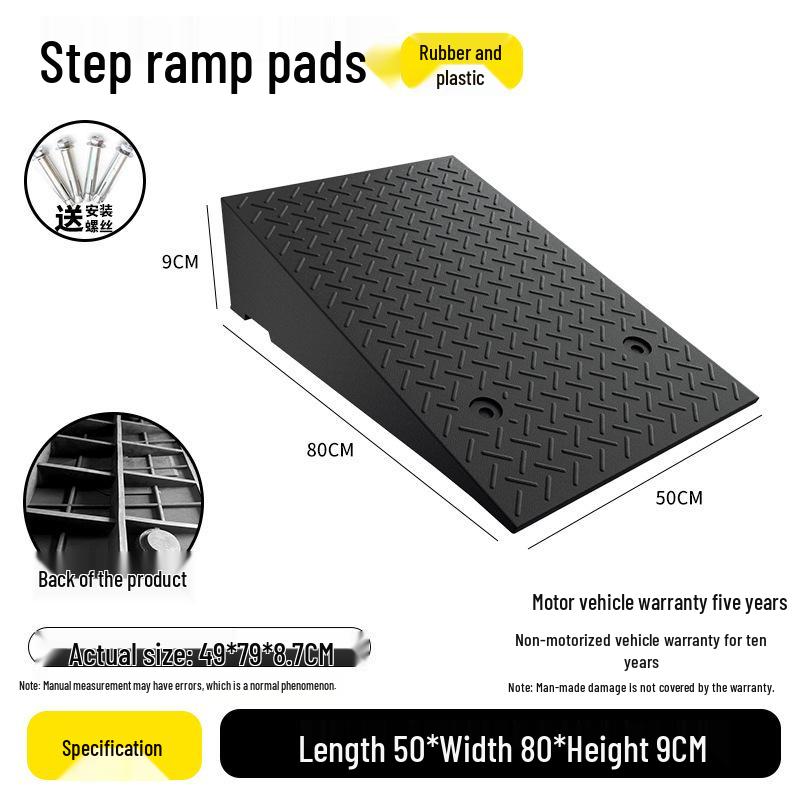 Rubber Curb Ramp for Cars and Household Steps