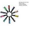 10Pcs Disposable Hair Dye Comb 10 Colors Individually Packaged Temporary Hair Chalk for Wet Dry Hair Washable Non-Damaging Instant Hair Coloring Tool