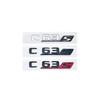 LWC1  3D ABS Car Rear Trunk Badge Decal Emblem Sticker S Logo For Mercedes AMG A GLA CLA 45 GLE GLC C E 63 S X156 W205 W212 W207 W176