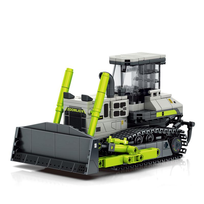 2023 Stadtbau Ingenieurwesen Kran Bagger Betonmischer Modell Gabelstapler Lader Fahrzeug DIY Sets Montagebausteine Kinderspielzeug Geschenke