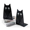 Niedliche Schwarze Katze Buchstützen Schwerlast Metall Buchstützen Büro Schreibtisch Zuhause Bücherregal Für Buchliebhaber Buchständer Bürobedarf