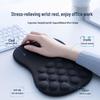 Ergonomic Silicone Memory Foam Wrist Rest Mouse Pad with Massage Sponge