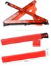Compact Car-Mounted Reflective Triangle Emergency Warning Sign