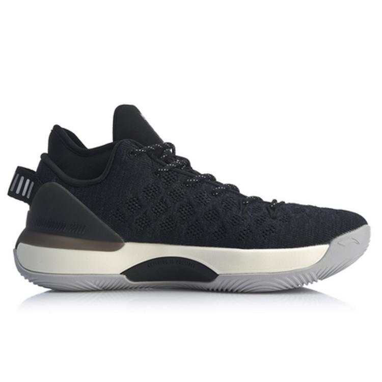 New LINING YuShuai 13 Basketball Shoes Men Low-Top Black/White ABAP095-2