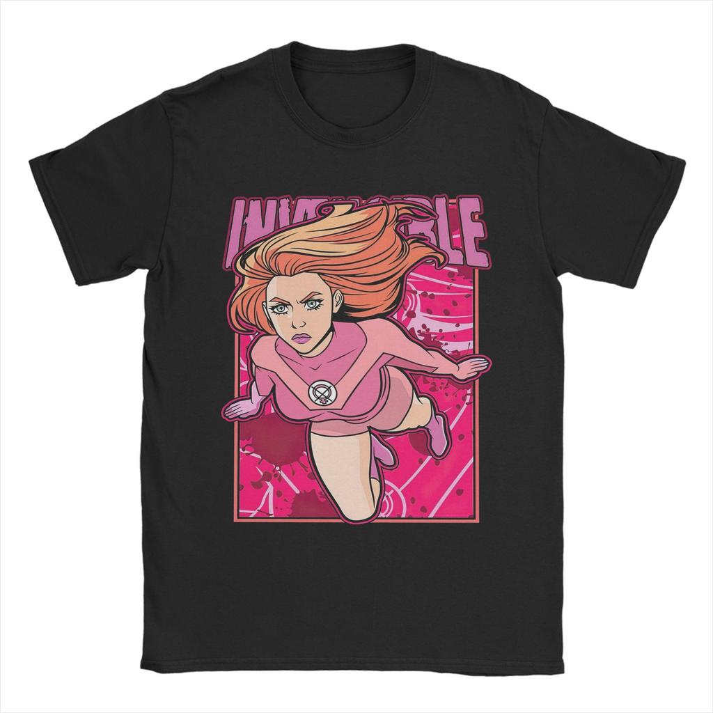 Invincible Rex Splode Character Logo T-Shirts for Men Vintage Pure Cotton Tees Crew Neck Short Sleeve T Shirt Big Size Clothes