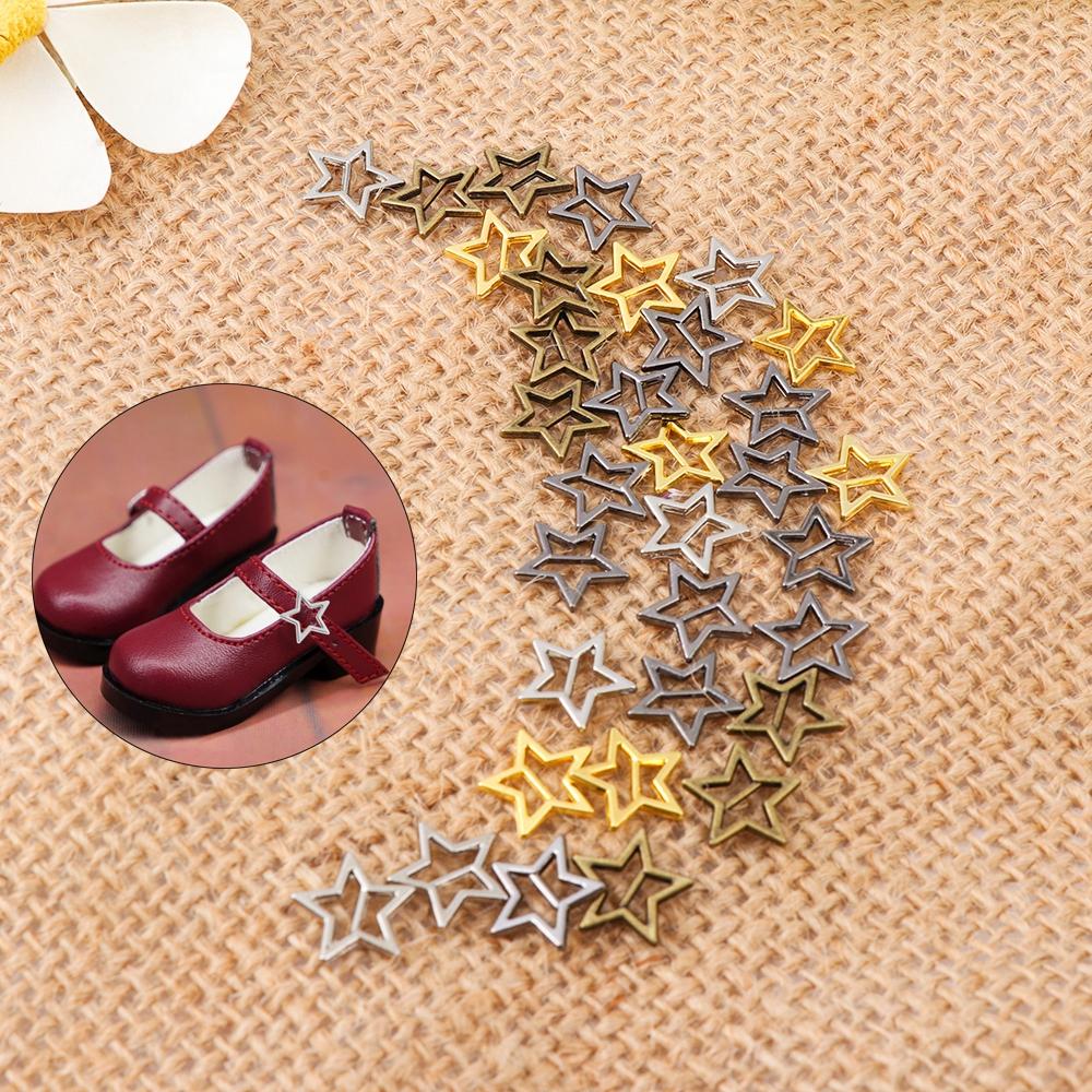 4 Colors Stuffed Toys Doll Bags Accessories Tri-glide Star Buckle Belt Buttons Diy Dolls Buckles