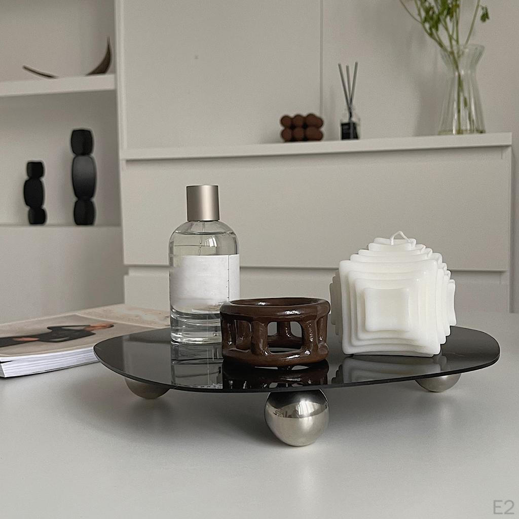 Spiegeleffekt Schminktablett Kommode Auslage Kosmetik-Organizer Cupcake Servierteller Hintergrund