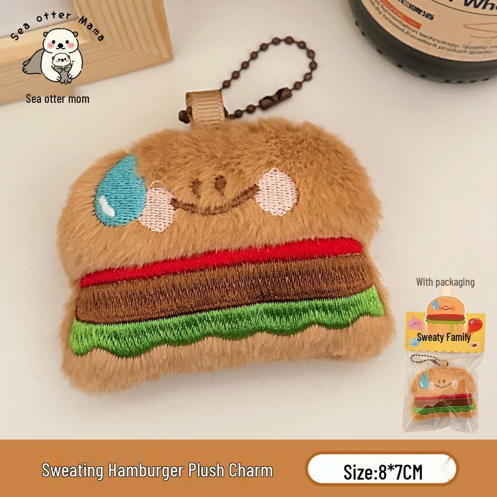 Creative Piggy Bread Capybara Cartoon Brooch Doll Toy Figurine Pin