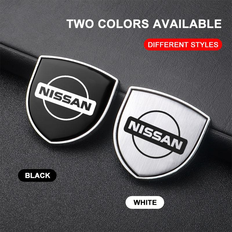 1 Stuks Metaal Auto Deur Schild Embleem Auto Carrosserie Badge 3D Sticker Voor Nissan Nismo Tiida Sylphy Teana X Trail T30 T32 Almera Qashqai J10 J11
