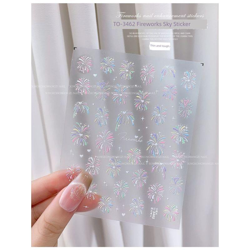 

Romantic Classy Brilliant Fireworks Atmosphere Sense Nail Stickers TO-3462 Fireworks Sky Sticker(Thin and tough)