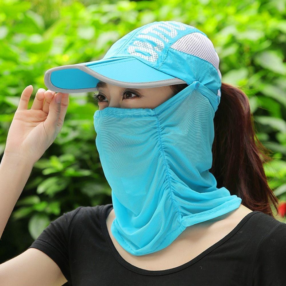 Quick Drying Neck Protection Sun Cap Neck Protection Face Shield Cap Travel Sun Hat Outdoor Sports