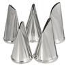 5Pcs/Set Rose Petal Metal Cream Tips Cake Decorating Tools Icing Piping Nozzles
