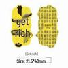Creative Pure Gold Mobile Phone Sticker Decoration Souvenir