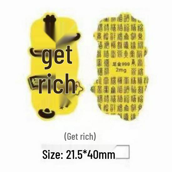 Creative Pure Gold Mobile Phone Sticker Decoration Souvenir