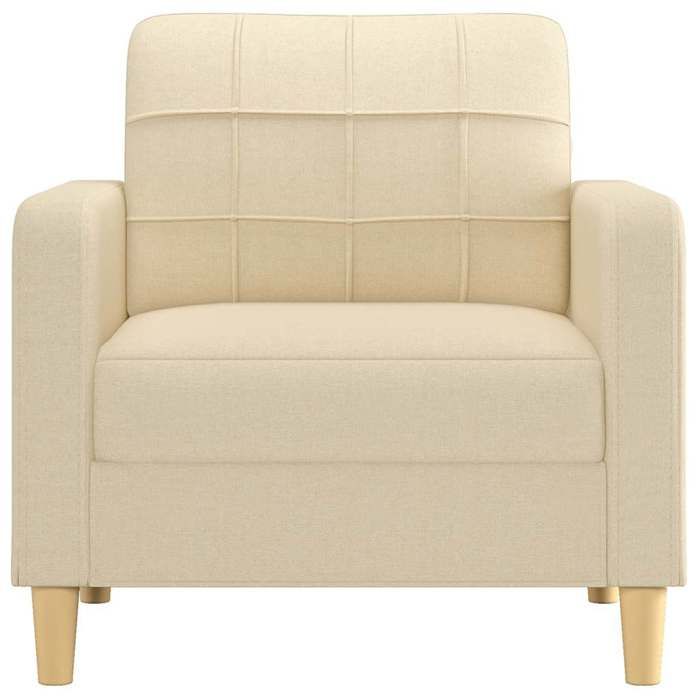 VidaXL Fauteuil Crème 60 cm Tissu, fauteuil, fauteuil de baignoire, fauteuil club, canapé, canapé confortable, siège de 359077