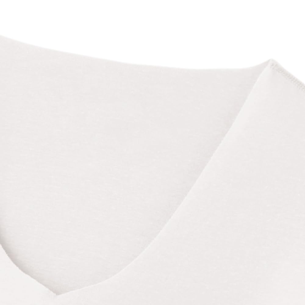 Gunze YG NEXTRA Long Sleeve Natural Made In Indoor Drying USA Size M (CUT OFF) V-Neck Shirt, Heat-Generating, Japan, Safe, Antibacterial, Cotton,