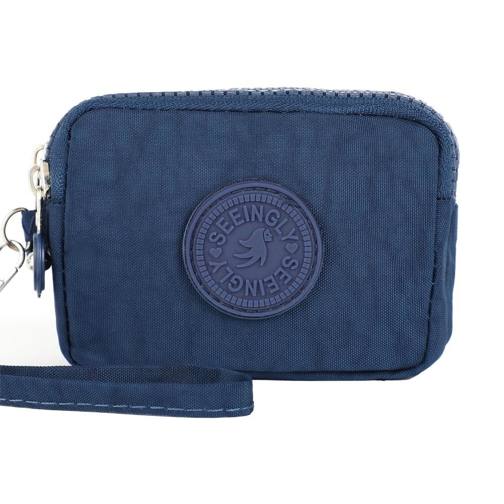 Universal Card Holder Coin Bags Three Layers Large Capacity Purse Zipper Waterproof Wallet Bank ID Credit Card Keys Earphone