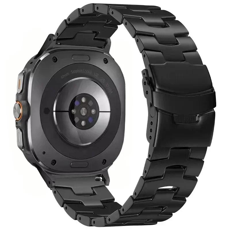 Wrist Band for Samsung Galaxy Watch8 44mm/40mm/Watch8 Classic 46mm Oracle Bone Shape Titanium Alloy Watch Strap