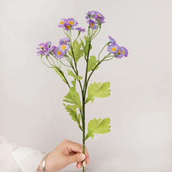 6Pcs 30-Head Artificial Chamomile Flower Bouquet Lifelike Silk Daisy for Home Wedding Decor No-Wilt Easy-Care Wedding Flower Props for Centerpieces