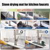 Kitchen Sink Faucet Mats Water Absorbent Stone Sink Tray Fast Drying Sink Faucet Diatomite Mats For Bathroom Restroom